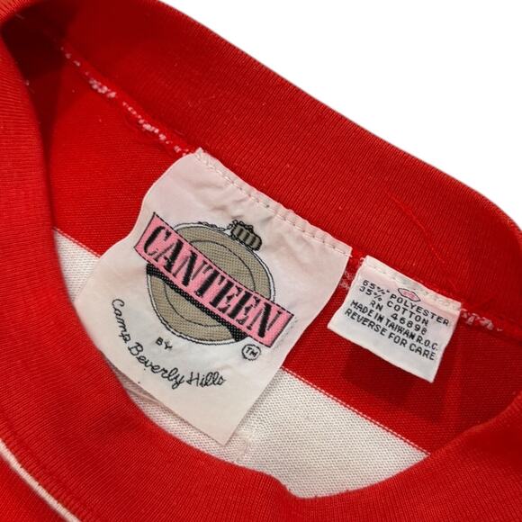 80s Canteen by Camp Beverly Hills Striped Crew Long Sleeve Top - Picture 8 of 8